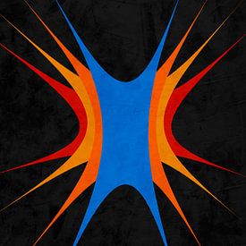 ART ABSTRAIT GÉOMÉTRIQUE MODERNE ET COLORÉ sur Online Arts