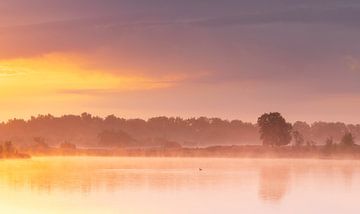 Zonsopkomst Terhorsterzand (Drenthe- Nederland) van Marcel Kerdijk