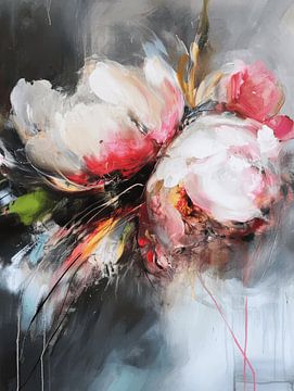 Bloemen, modern en abstract van Studio Allee