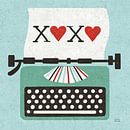 Retro Desktop Typewriter Liefde, Michael Mullan van Wild Apple thumbnail