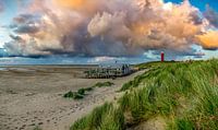 Eierland Texel lighthouse with beautiful clouds by Texel360Fotografie Richard Heerschap thumbnail