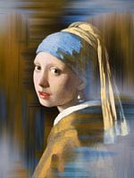 Meisje met de parel / Girl with a Pearl Earring Abstract