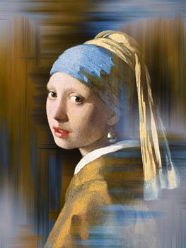Girl with a Pearl Earring Abstract