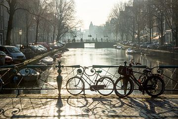Winter in Amsterdam sur Michel van Kooten