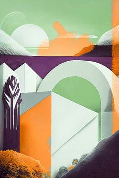 Surrealist landscape