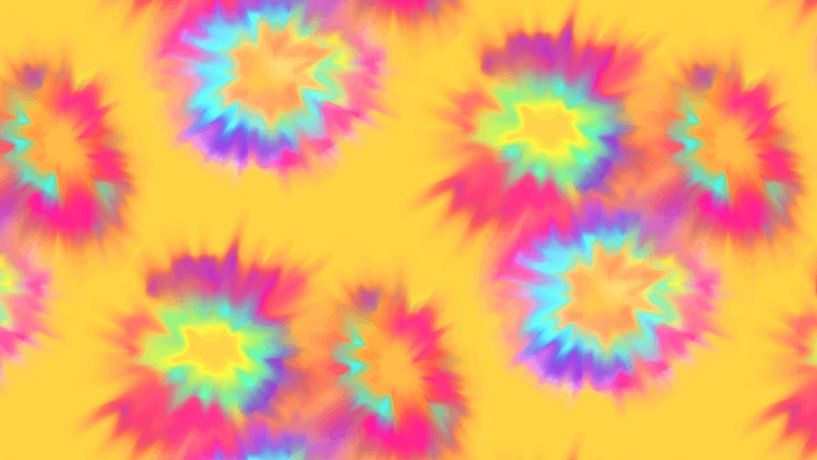 Batik flowers by Mad Dog Art