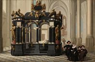 Un groupe familial près du tombeau du prince Guillaume Ier dans la Nieuwe Kerk de Delft, Dirck van D par Des maîtres magistraux Aperçu