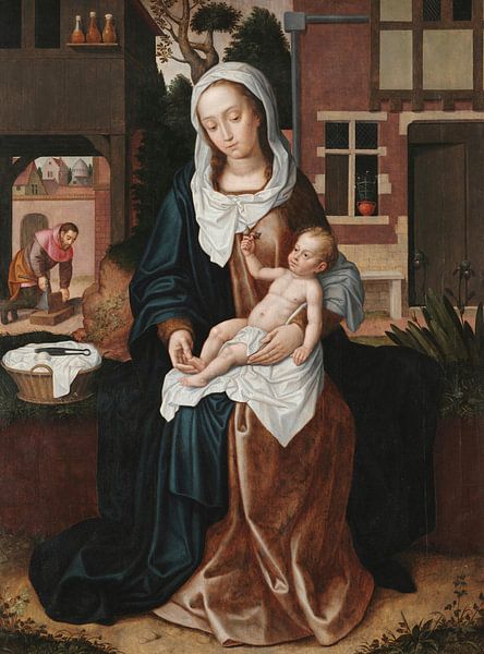 Heilige Familie, geadopteerd door Pieter Claeissins I van Meesterlijcke Meesters