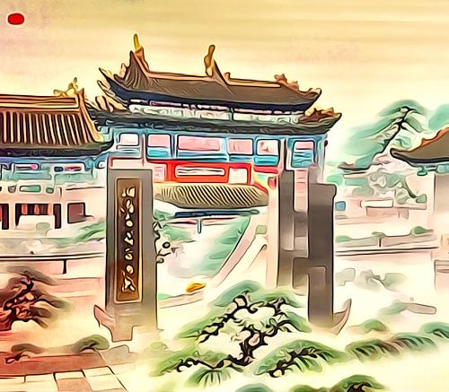 Reizen in Azië, motief 6