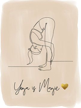 Yoga is magie van ArtDesign by KBK