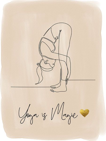 Yoga is magie van ArtDesign by KBK