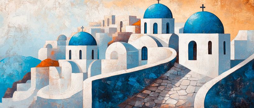 Blue domes by Poster Art Shop