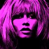 Motiv Brigitte Portrait Bardot - Neon Pink Vintage von Felix von Altersheim Miniaturansicht