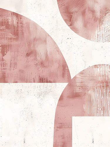 Formes abstraites rose poudré