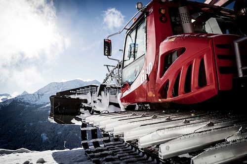 Pistenbully auf der Suche