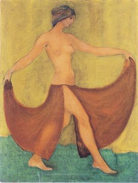 Danseres (Maschka, dansend), Otto Mueller - ca1903 van Atelier Liesjes