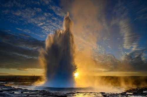 Strokkur geyser in Iceland
