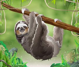 Sloth art by Ayyen Khusna