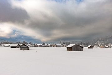 A quiet winter morning in Garmisch-Partenkirchen in Upper Bavaria by Christina Bauer Photos