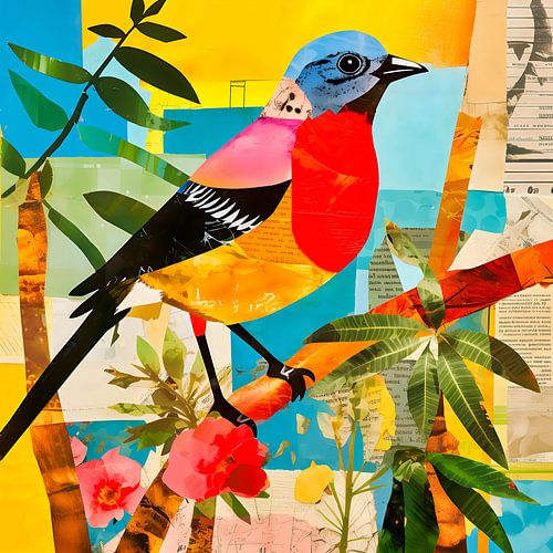 Gemischte Medien Vogel