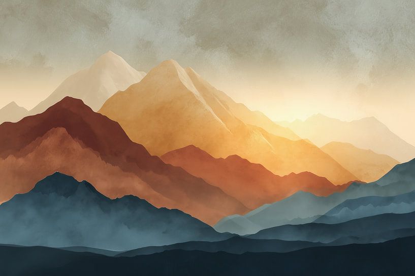 Shadows over the mountains by Thea