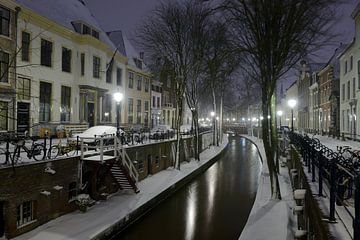 Nieuwegracht in Utrecht zwischen Pausdam-Brücke und Paulus-Brücke