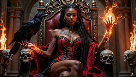 ZARYTHA - Eine verführerische Voodoo Priesterin auf ihrem Thron