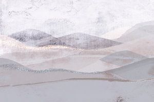 Skandinavien Abstrakt Berg Landschaft Grau