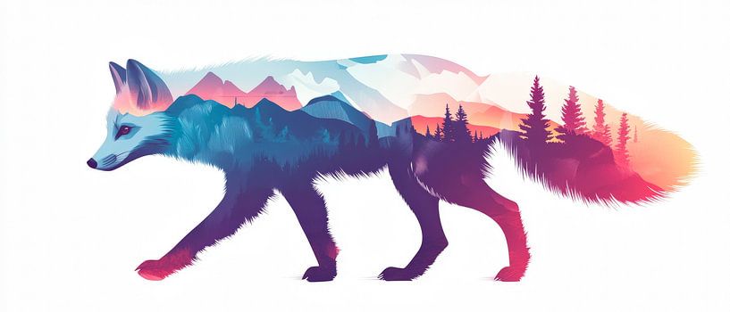 La nature en renard par Poster Art Shop