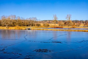 Korte winterwandeling op een mooie zonnige dag langs de voormalige grens tussen Thüringen, Hessen & Beieren - Fladungen - Rhön - Duitsland van Oliver Hlavaty