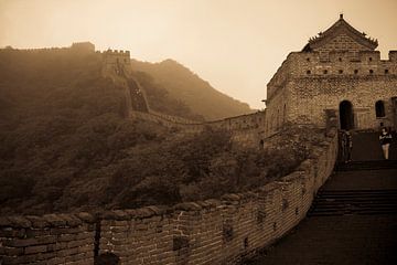 Neblige Mauer von China