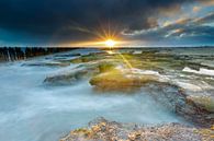 Zonsopkomst in Moddergat met hoogwater - Natuurlijk Wadden van Anja Brouwer Fotografie thumbnail