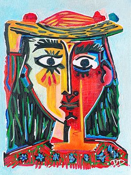 Abstraktes Porträt Petronella von Pablo Picasso von Danielle Ducheine