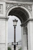 Under the Arc de Triomphe in Paris