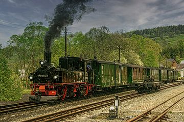 Museumspoorweg Erzgebirge Preßnitztalbahn van Johnny Flash