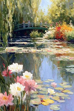 Waterlelies a la Monet no.3 van Studio BB