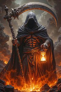 Dark Fantasy Edition: VORAZON - Der Sensenmann mit der Sanduhr der Verdammnis | Kunst & Fine Art Prints