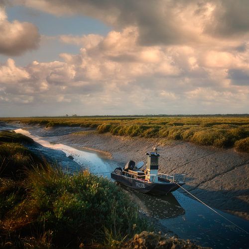 Waiting for the tide, Normandïe France