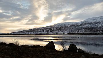 IJsland zonsopkomst van Berdien Hulsdouw