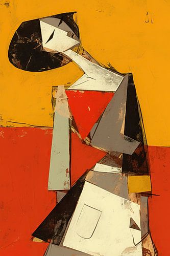 Frau mit dunklem Haar