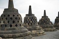 Borobudur in de ochtend van Amanda Huijbregts thumbnail