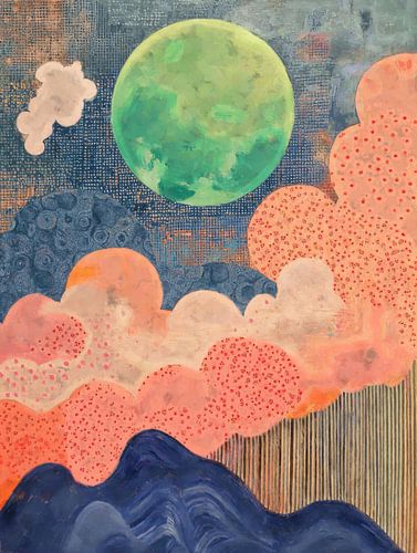 Moonlight over Dreamy Mountains