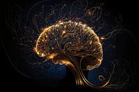 Golden Brain with Infinite Connections