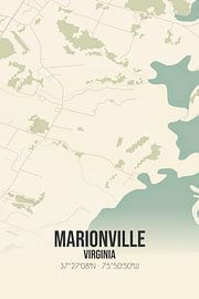 Vintage map of Marionville (Virginia), USA. by Prints of Place
