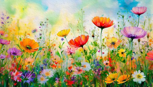 L'été ! Jardin de fleurs sauvages