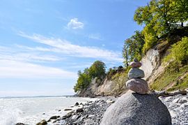 Stenen toren - krijtrotsen in de Stubbenkammer - krijtgroeve van GH Foto & Artdesign