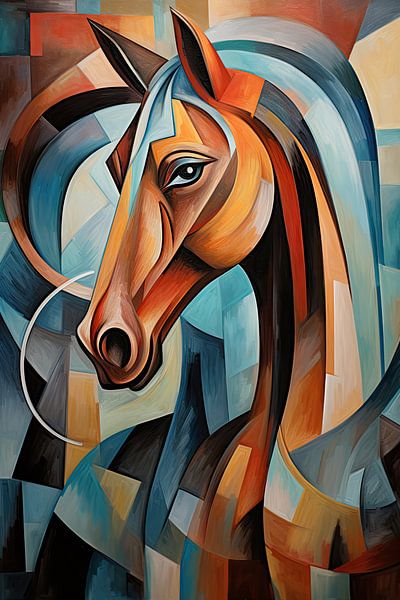 Horse abstract by Wall Wonder