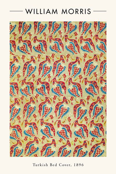 William Morris - Turkish Bed Cover by Walljar