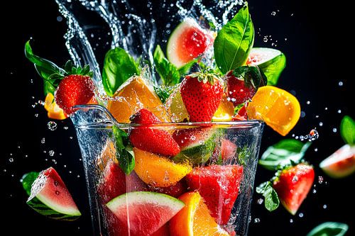 Fruitig spuitgietplezier in zwart en wit