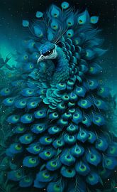 Fantasy peacock by Nicolette Vermeulen